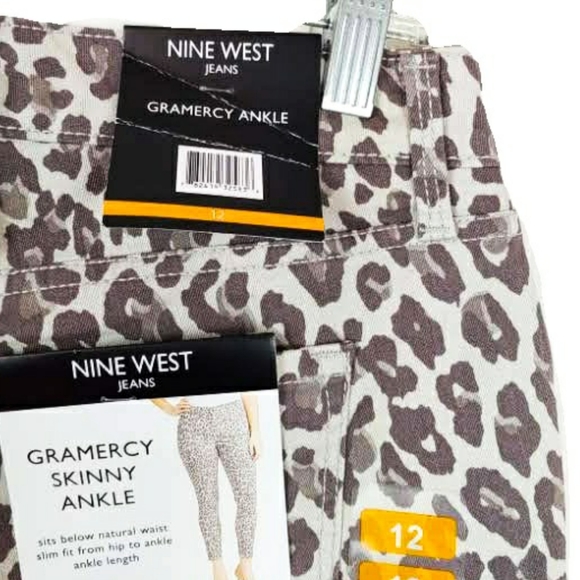 NWT Nine West Gramercy Bengal Wmns 12 Ankle Jeans - Picture 4 of 8